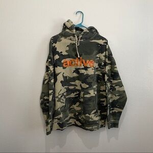 Active Ride Shop Camo Hoodie Jacket Size XL